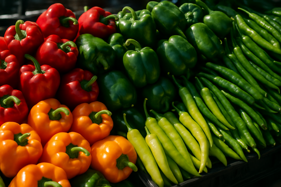 High wholesale prices for red peppers in Central Europe amid delayed local supply