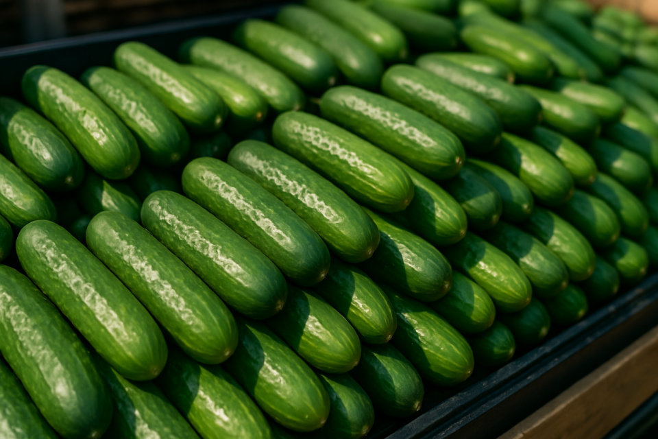 Turkish cucumber exports and European supply surge amid summer harvests