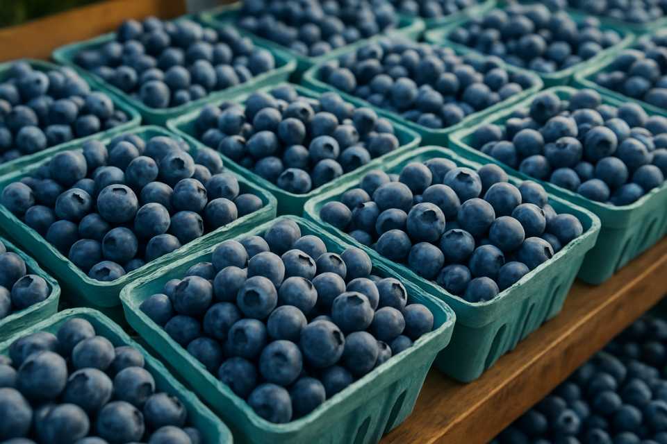 Central Poland: Blueberry Prices Drop Amid High Supply, Weather Impacts Yields
