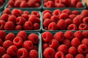 High tunnel raspberry prices in Bronisze as heat cuts open field supply