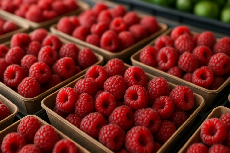 Lower Raspberry Supply and High Prices at Bronisze After Heatwave