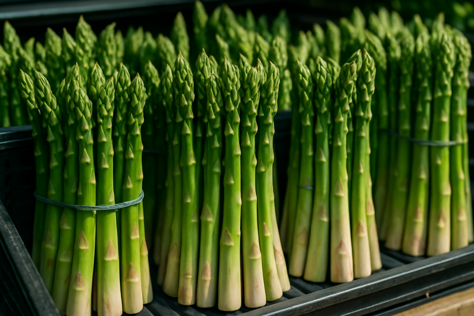 Polish asparagus prices fall to 15 PLN/kg as supply increases, imports surge
