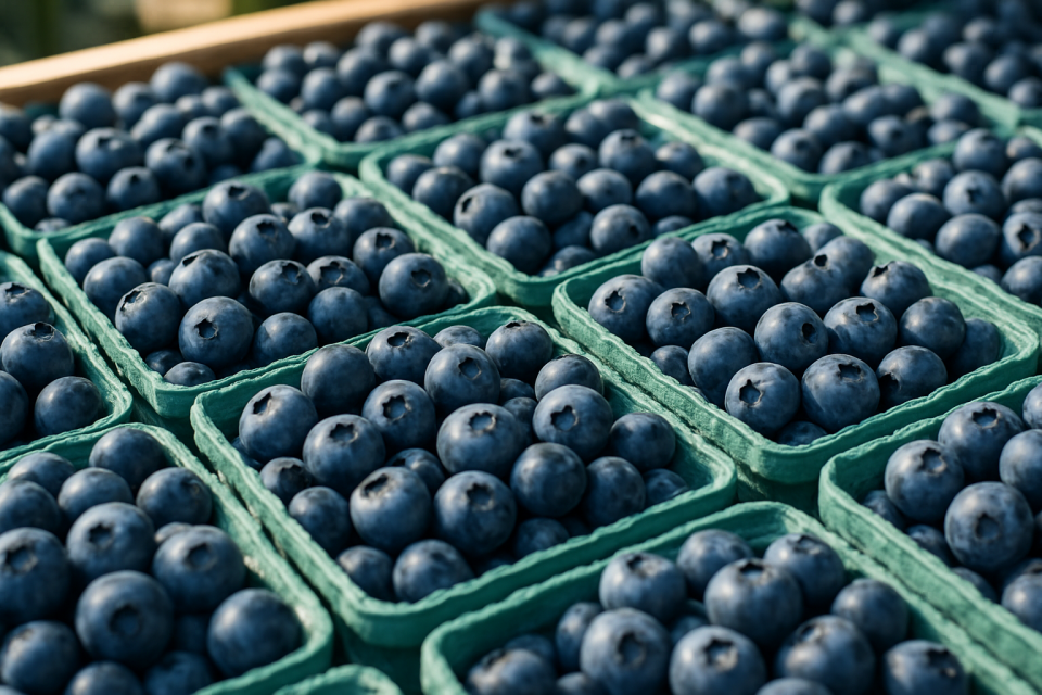 Polish Blueberries: Supply Surge Drives Prices Down at Bronisze, Retail Promotions Intensify