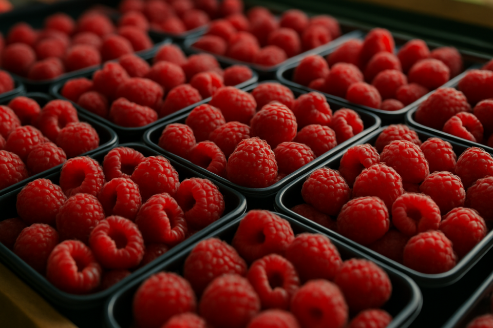 Raspberry Prices Fall at Bronisze as Supply Rises, Heat Limits Harvest