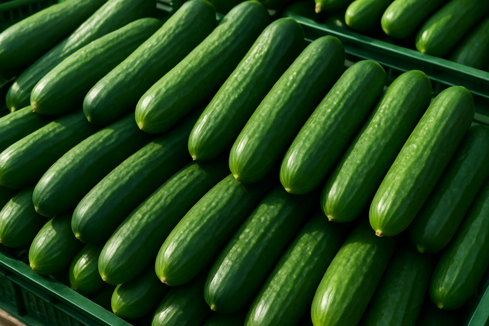 Tunnel-grown field cucumbers at Bronisze: high supply keeps prices at 5 PLN/kg