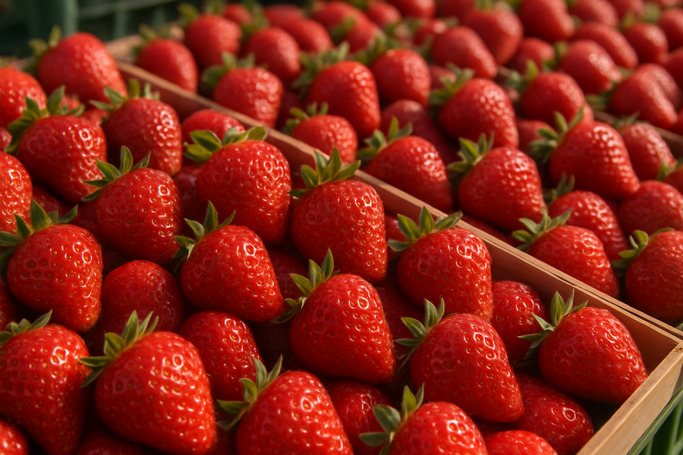 Warsaw and Bronisze: Strawberry Supply Drops, Retail Prices Up to €5.8/kg After Heatwave