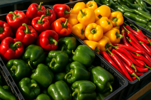 Warsaw: Red and Yellow Pepper Prices Reach €1.4–1.8/kg at Bronisze
