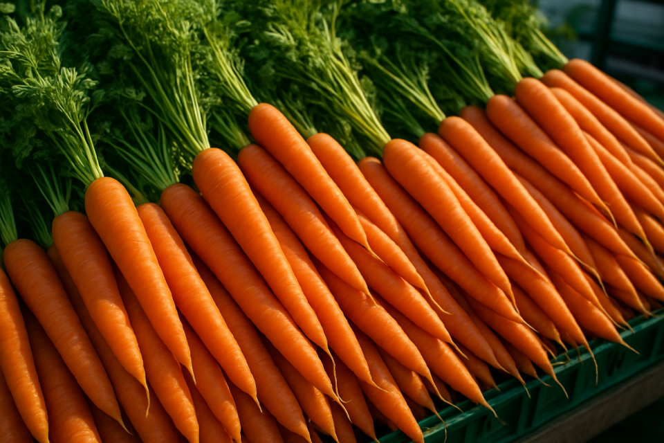 Warsaw region: carrot wholesale prices fall to €0.2–0.3/kg amid new crop influx