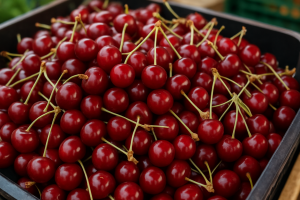 Warsaw sour cherries at €2.1–2.8/kg as Polish season runs down